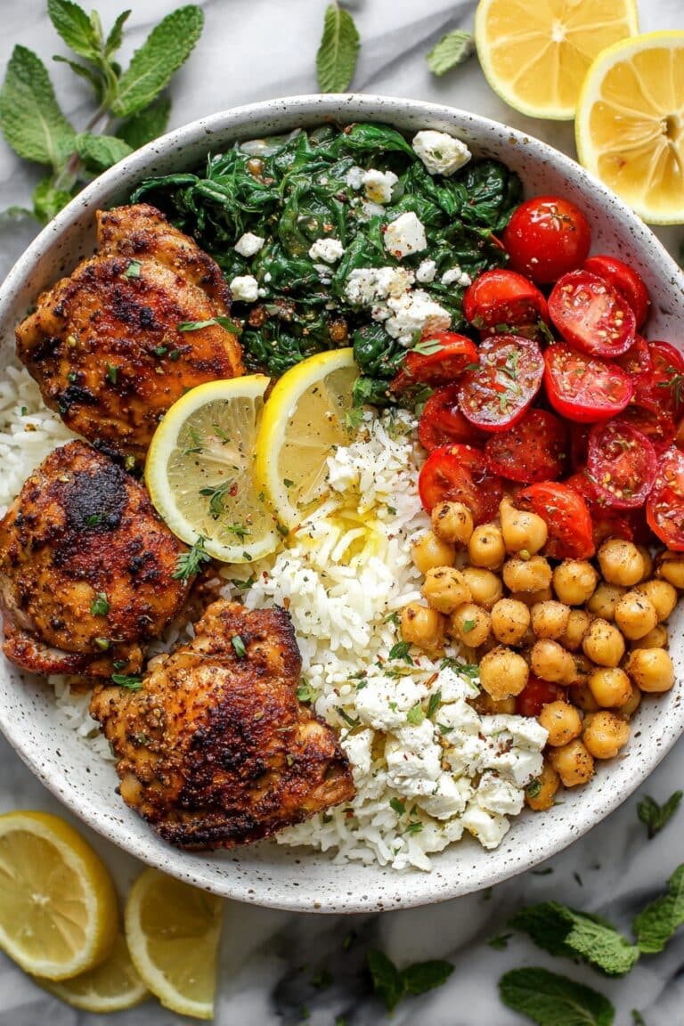 Greek Chicken and Lemon Rice (30 Minutes, One-Pot) Recipe