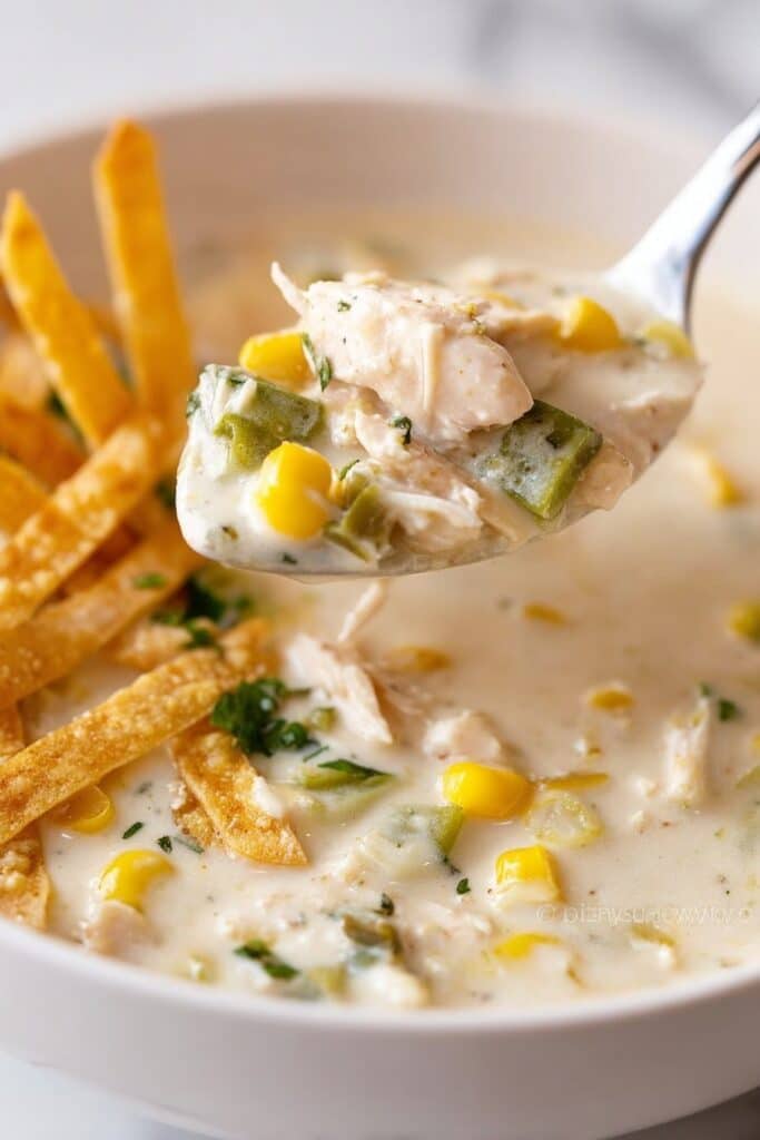 Creamy Crockpot White Chicken Chili Recipe
