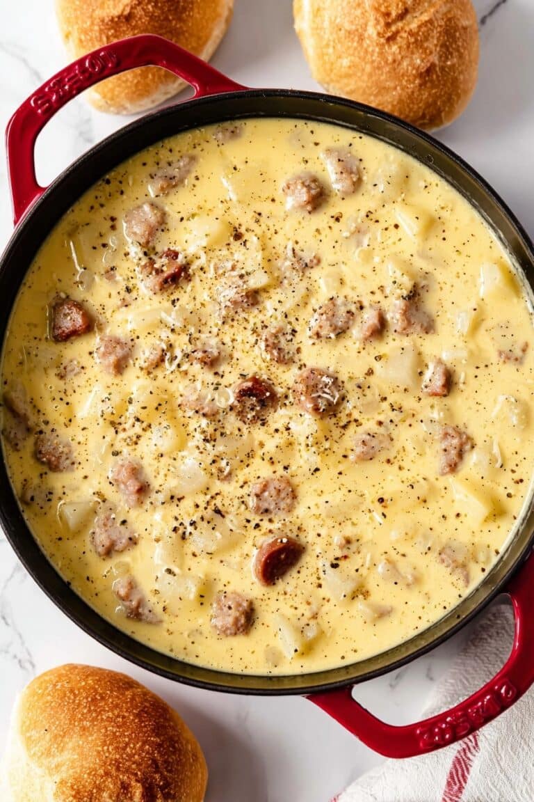 Cheesy Sausage Potato Soup Recipe