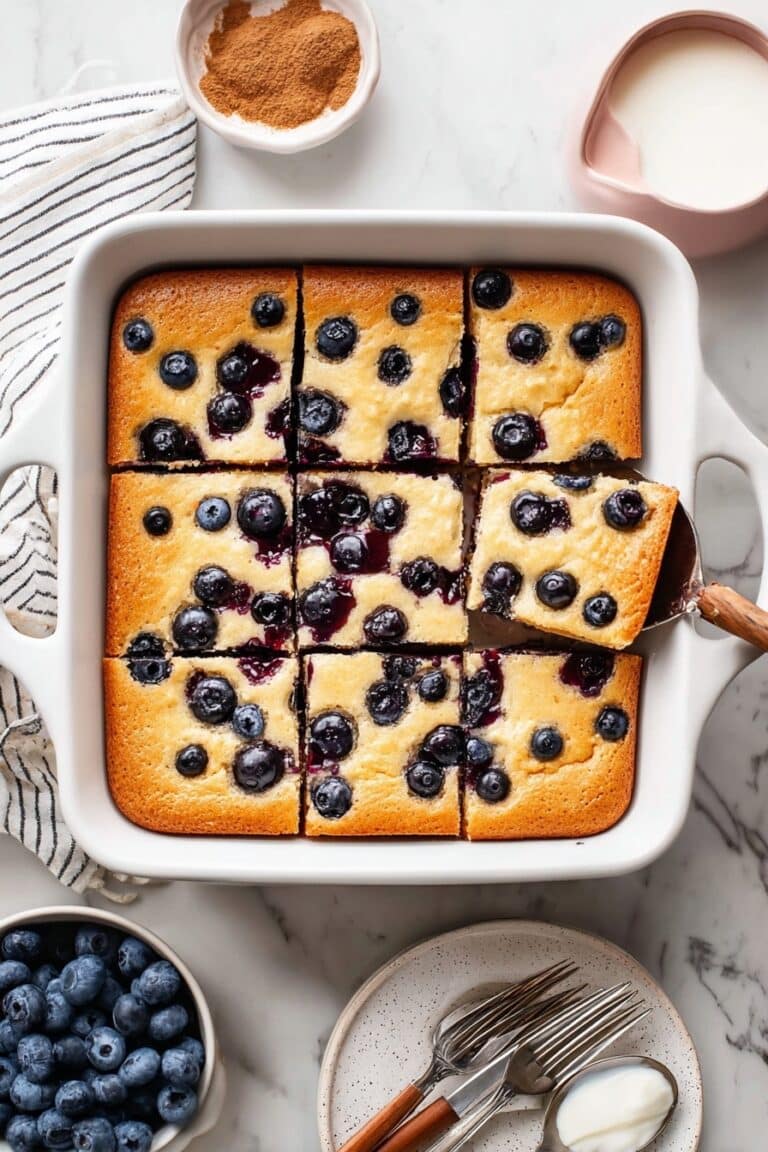 Blueberry Cottage Cheese Breakfast Bake Recipe