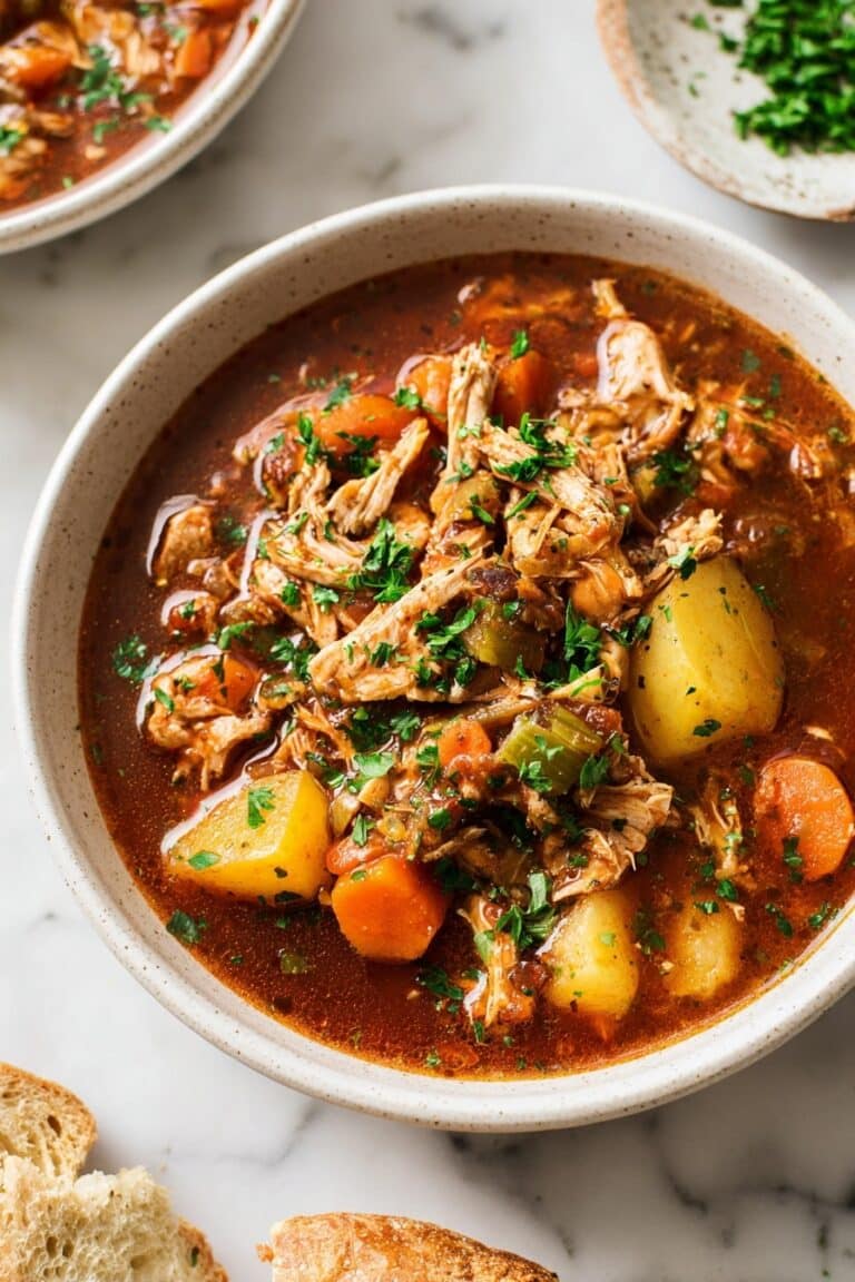 Slow Cooker Chicken Stew with Potatoes, Carrots, and Herb Bouquet Recipe