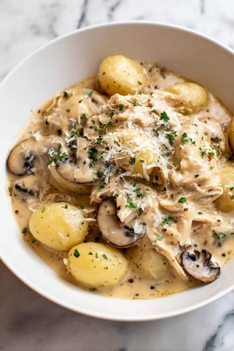 Creamy Chicken Marsala Gnocchi Recipe