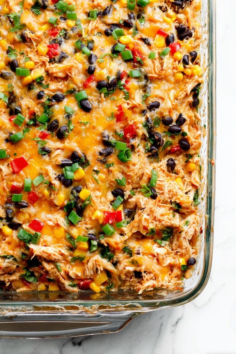 Easy Chicken Burrito Casserole Recipe