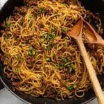 Mongolian Ground Beef and Noodles Recipe