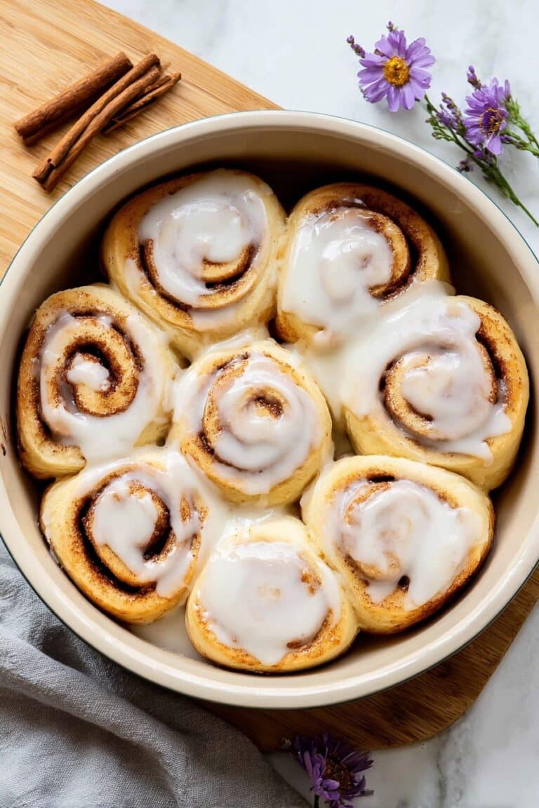 Cottage Cheese Cinnamon Rolls with Maple Glaze Recipe