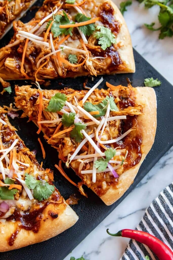 Thai Chicken Peanut Pizza Recipe