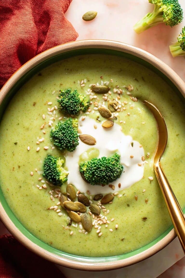 Creamy Vegan Broccoli Soup Recipe