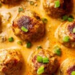 Buffalo Chicken Meatballs with Spicy Ranch Sauce Recipe