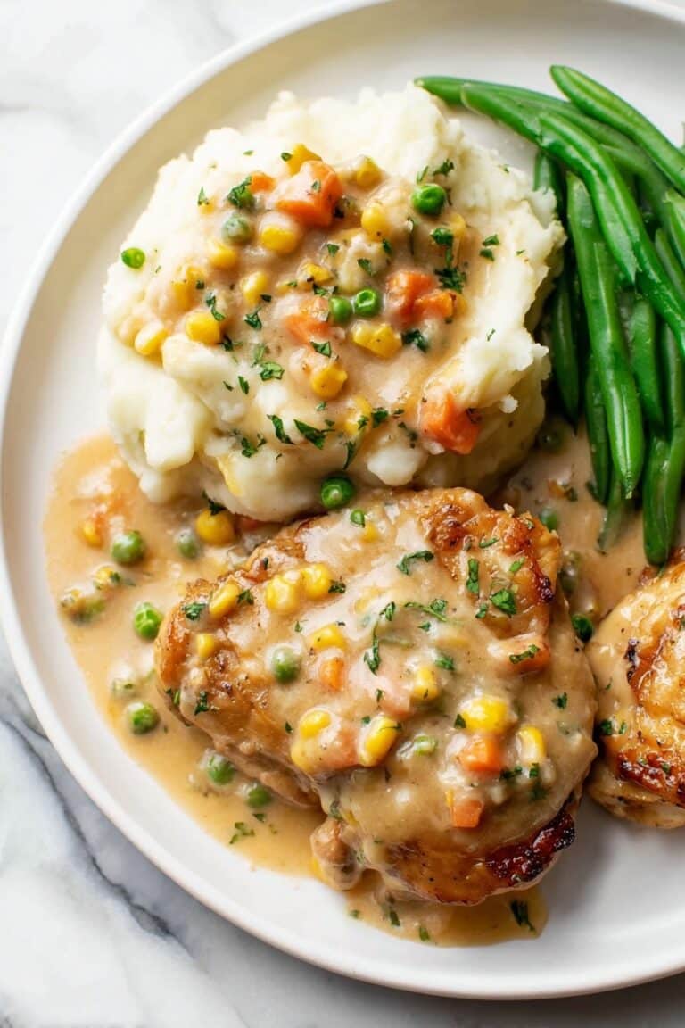 Cream of Chicken Soup with Chicken Breasts and Vegetables Recipe