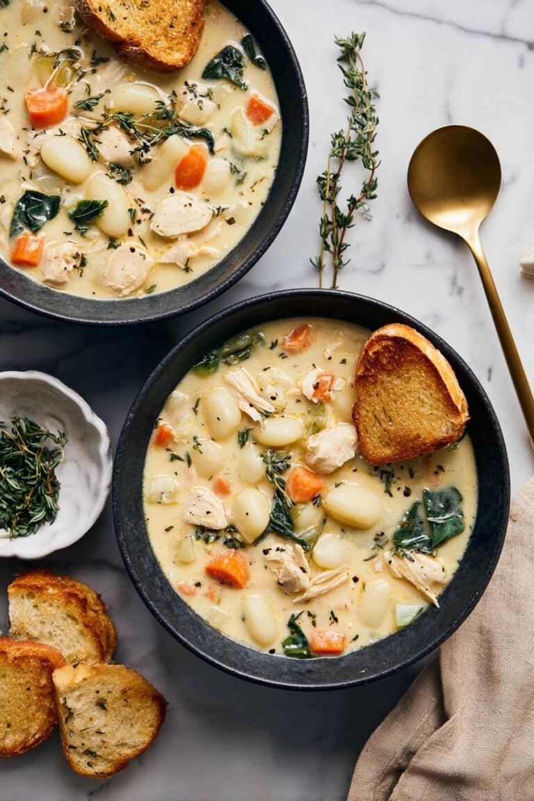 Copycat Olive Garden Chicken Gnocchi Soup Recipe