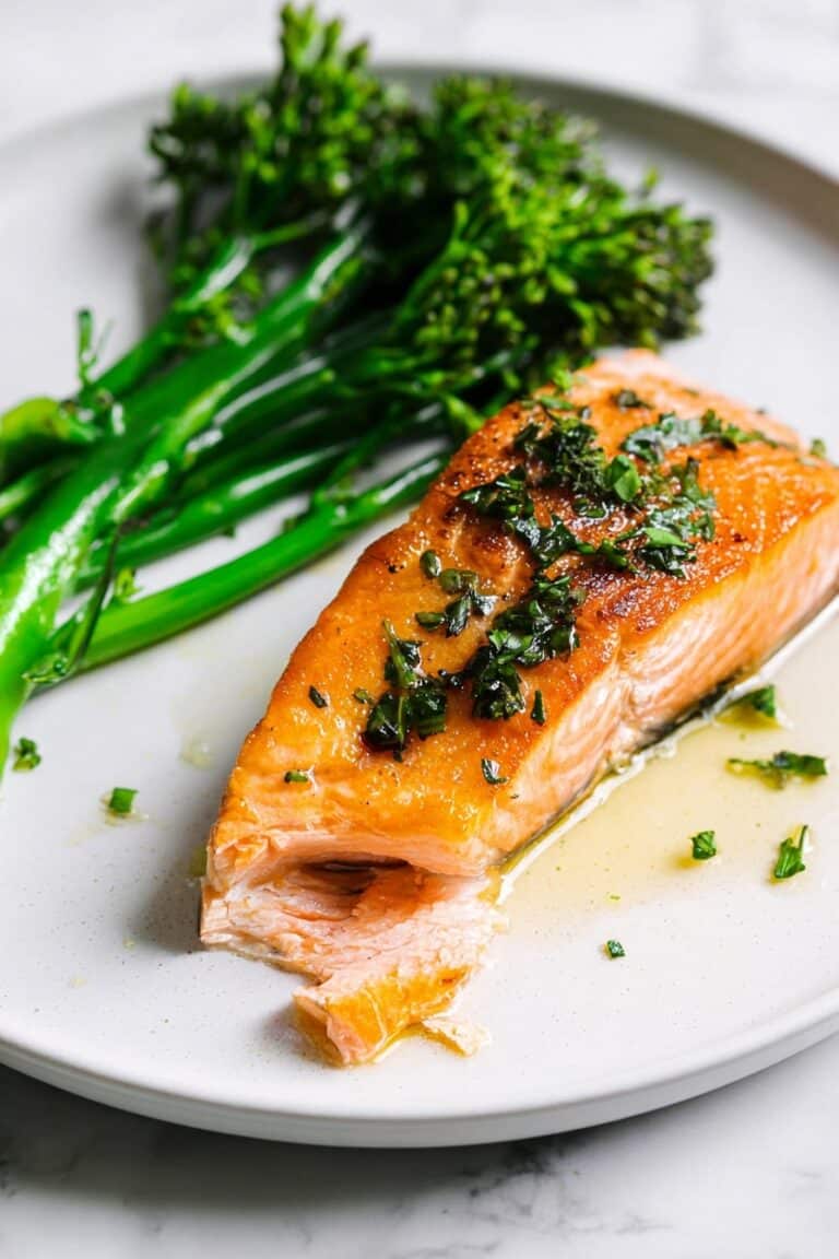 Garlic Butter Salmon Steak for Easter Recipe