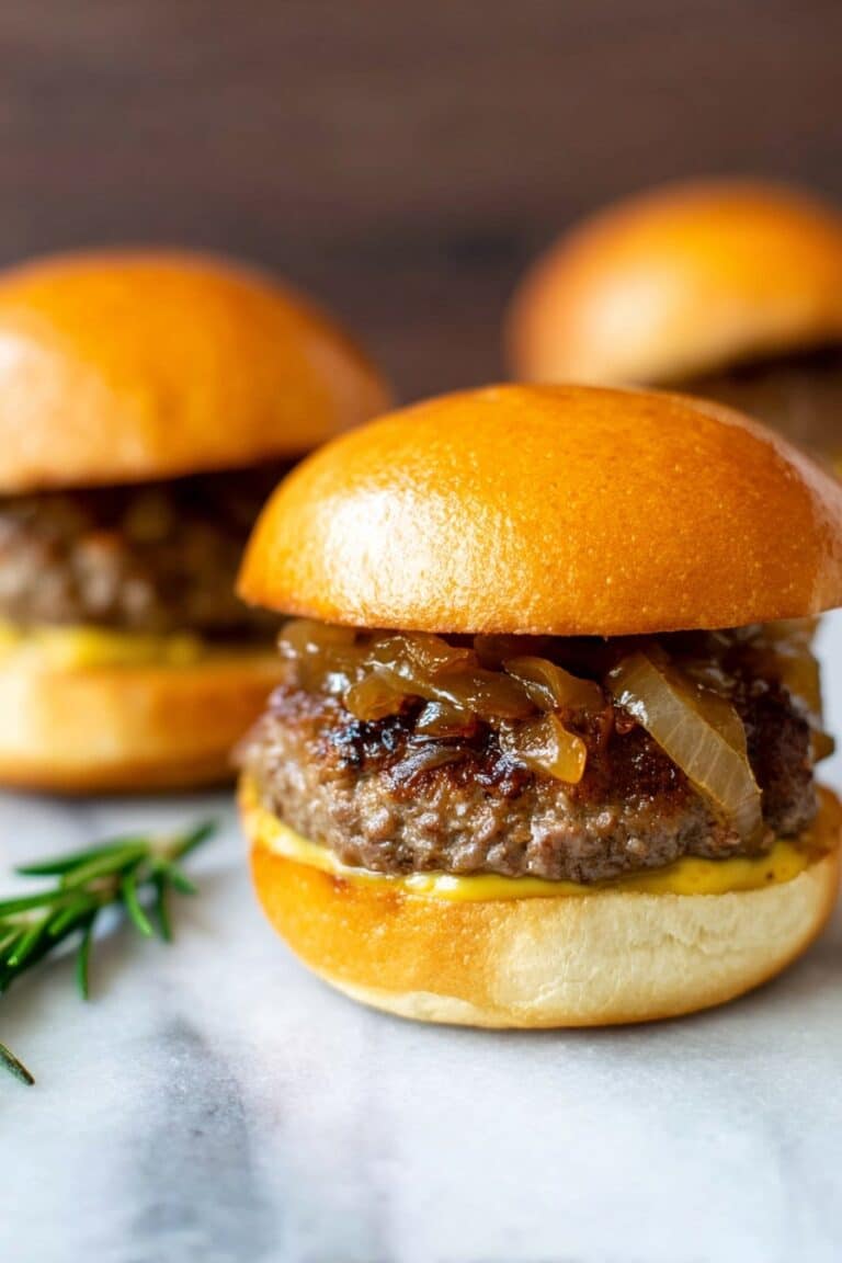 Soy-Glazed Mushroom Swiss Burgers Recipe