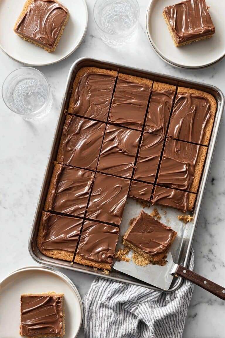 Lunch Lady Peanut Butter Bars Recipe