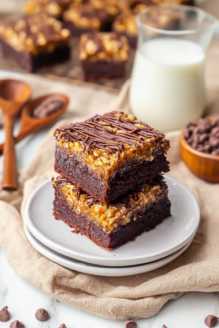 Samoa Brownies (Caramel, Coconut & Chocolate Brownie) Recipe