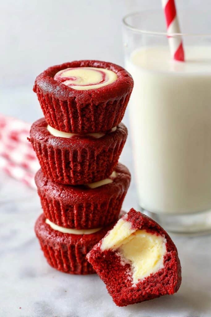 Red Velvet Cheesecake Brownie Bites Recipe