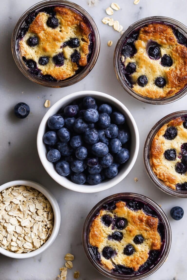 Baked Blueberry Cottage Cheese Breakfast Bowls Recipe