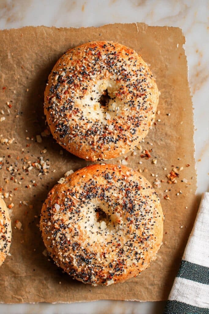 Cottage Cheese Bagel (2-Ingredient, High Protein!) Recipe