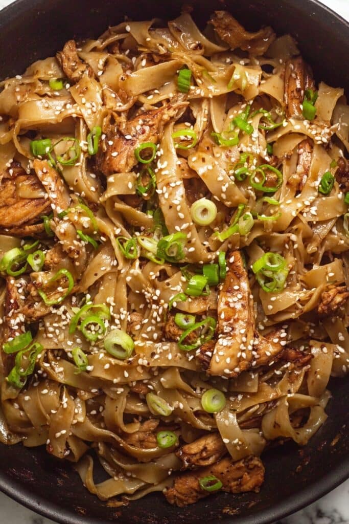 Slow Cooker Honey Garlic Chicken Thighs with Lo Mein Recipe