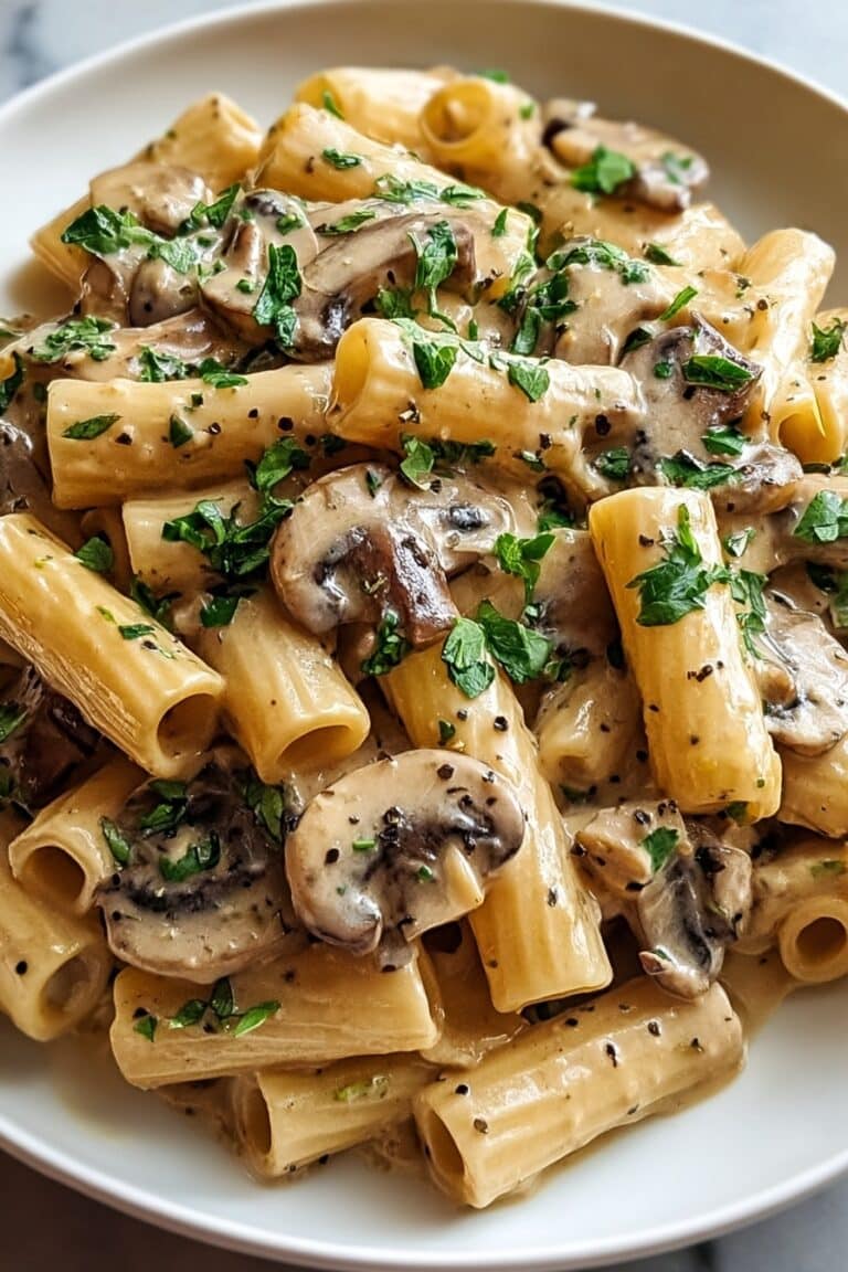 Creamy Tuscan Mushroom Pasta (Rich, Easy & So Comforting!) Recipe