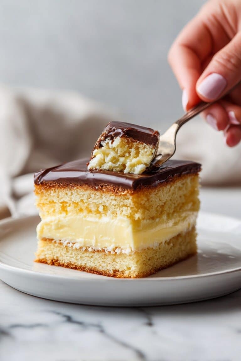 Easy Boston Cream Poke Cake (Creamy, Chocolatey & So Irresistible!) Recipe