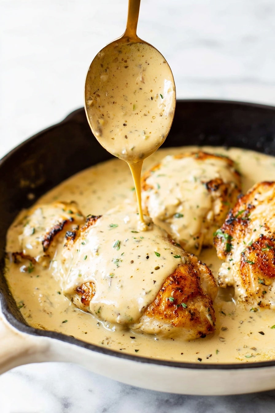 A white plate holds three main parts: a single golden-brown grilled chicken piece on the left side, covered with a smooth light yellow creamy sauce sprinkled with small green herbs; to the right side, there is a mound of white rice mixed with bits of sauce, showing a soft texture and light yellow tint in areas; below the rice and chicken, green beans are arranged in a cluster, vibrant green in color and drizzled with some of the same light yellow sauce; all is placed on a white marbled surface. photo taken with an iphone --ar 2:3 --v 7 - Lemon Pepper Chicken with Creamy Sauce, Lemon Pepper Chicken, Easy Lemon Chicken Recipe, Quick Chicken Dinner, Creamy Chicken Skillet