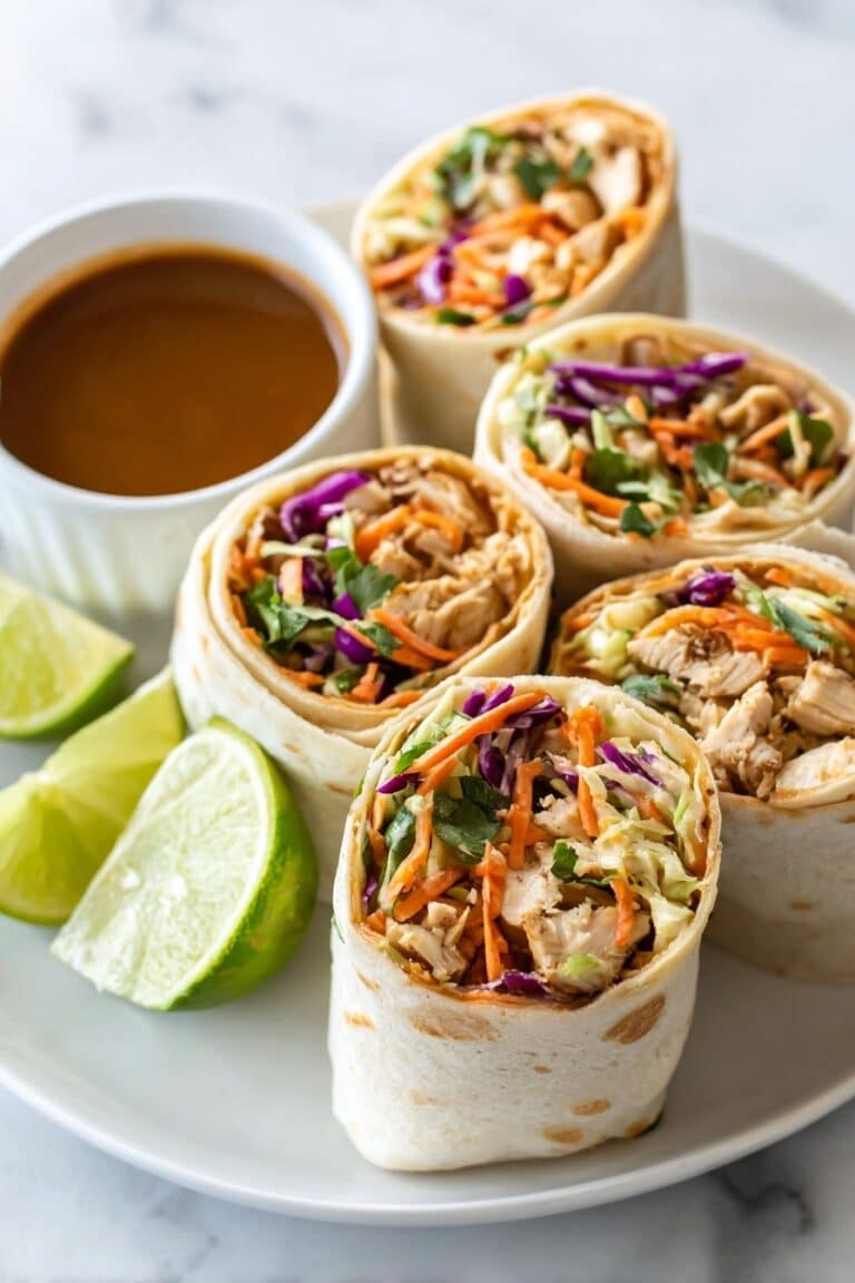 Peanut Chicken Wrap Recipe