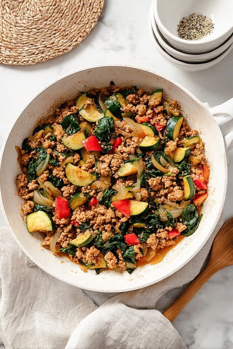 Easy Ground Turkey and Zucchini Skillet Recipe