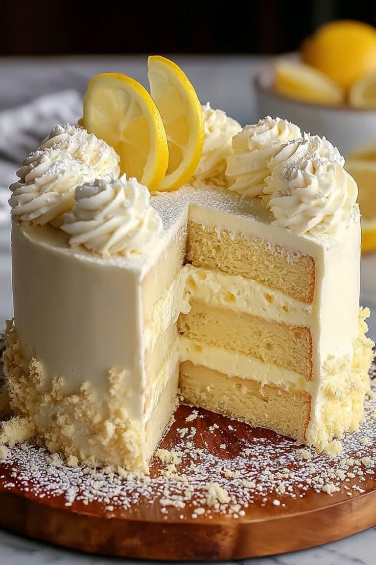 Italian Lemon Cream Cake Recipe