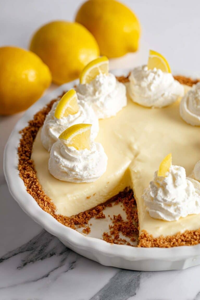 No-Bake Lemon Cream Cheese Pie Recipe