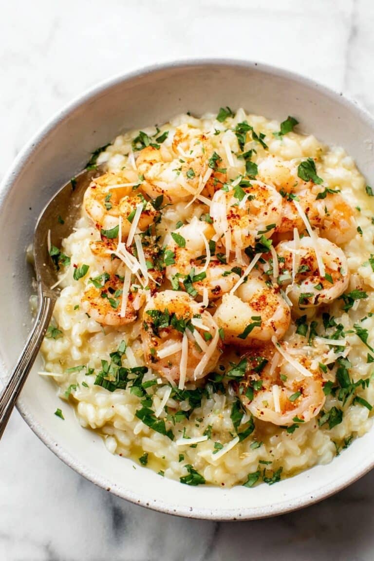 The BEST Lemon Garlic Shrimp Risotto (Rich, Creamy & Restaurant-Style!) Recipe