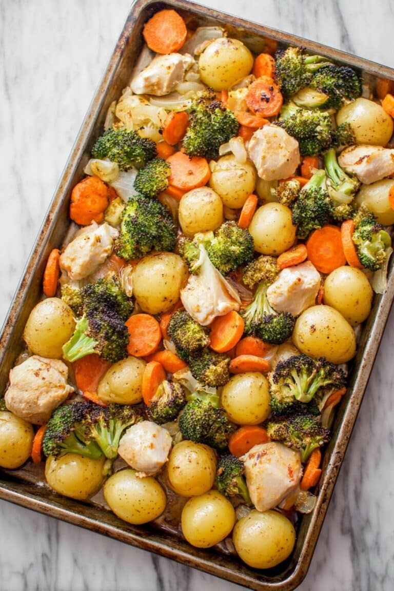 Honey Garlic Chicken and Vegetables Sheet Pan Recipe