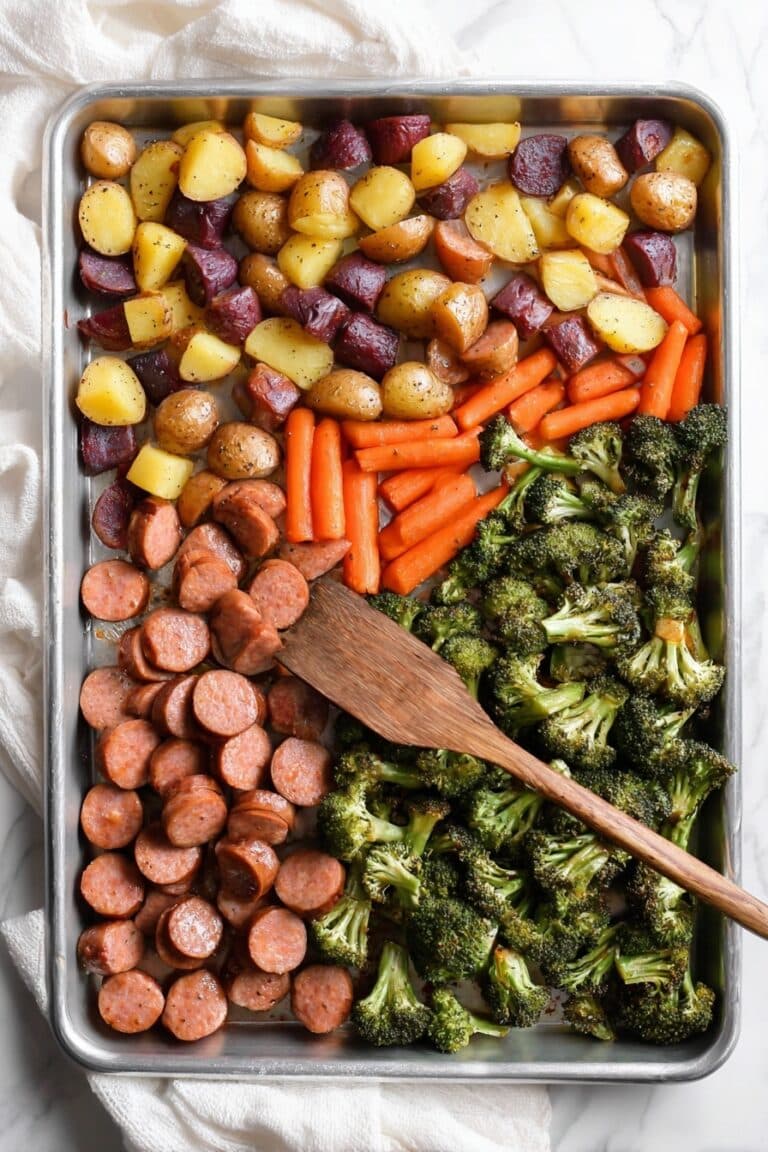 Chicken Apple Sausage Sheet Pan Dinner Recipe