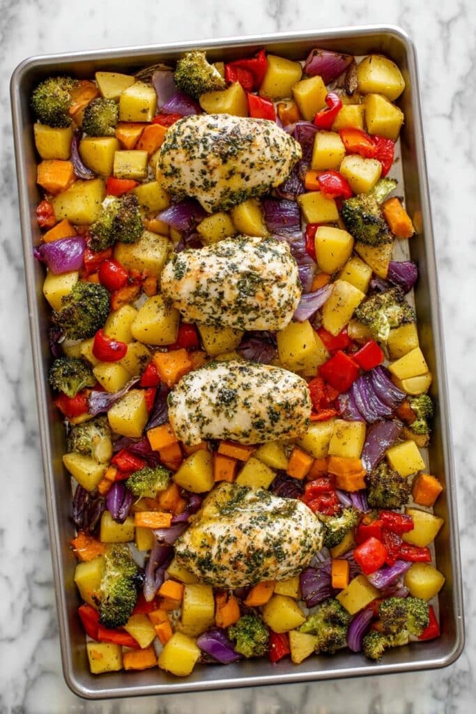 Sheet Pan Chicken and Veggies Recipe