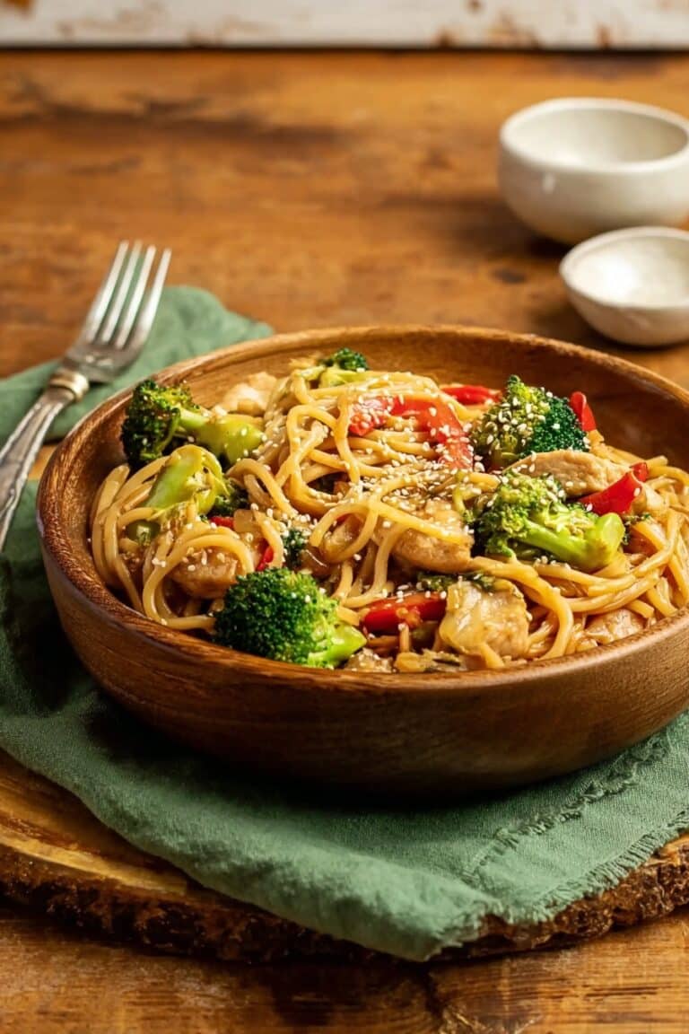 Spicy Chicken and Broccoli Noodles Recipe