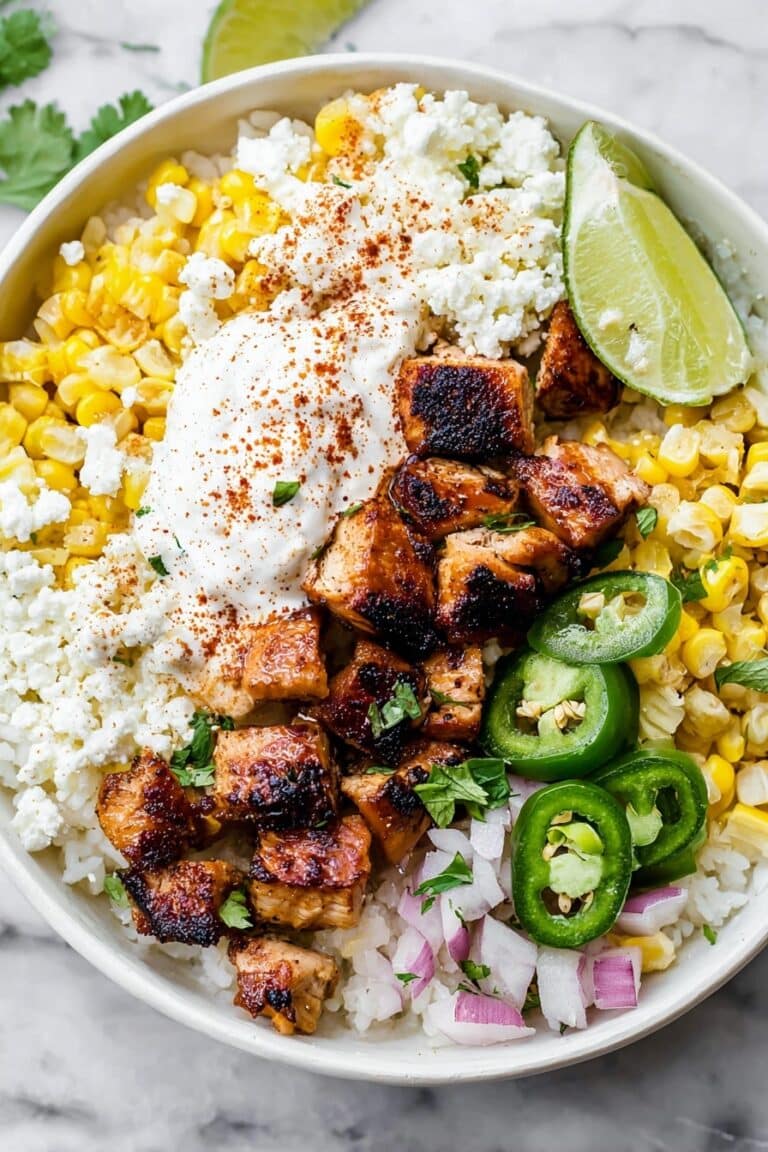 Street Corn Chicken Rice Bowl Recipe