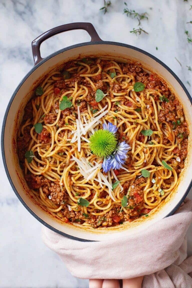 One Pot Spaghetti Recipe with Ground Beef Recipe