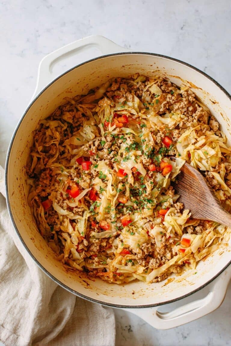Cabbage and Sausage Skillet Recipe