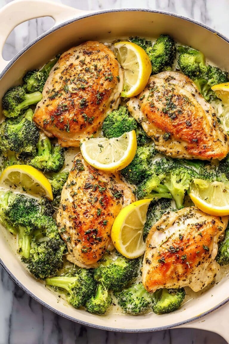 Creamy Chicken and Broccoli Skillet Recipe