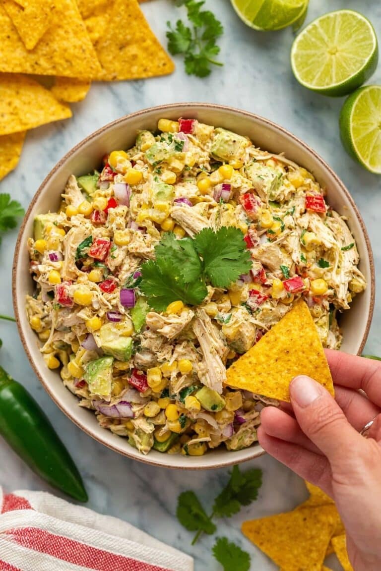 Mexican Chicken Salad with Cilantro Lime Crema Recipe