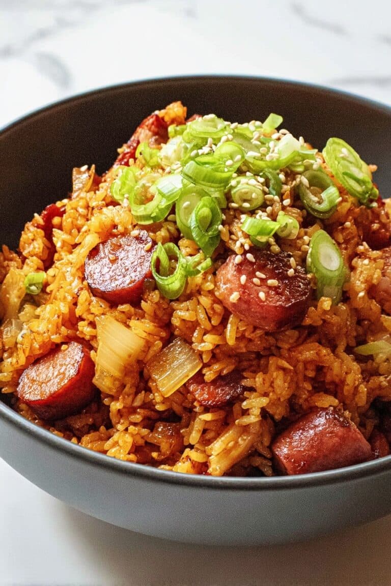 Kimchi Fried Rice with Spam Recipe