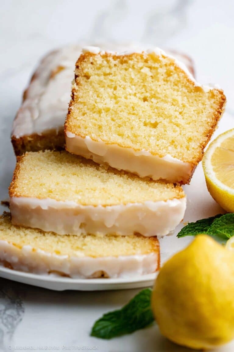 Iced Lemon Pound Cake Recipe