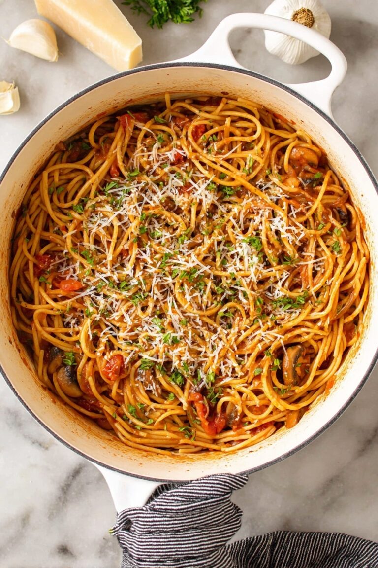One Pot Healthy Spaghetti Recipe