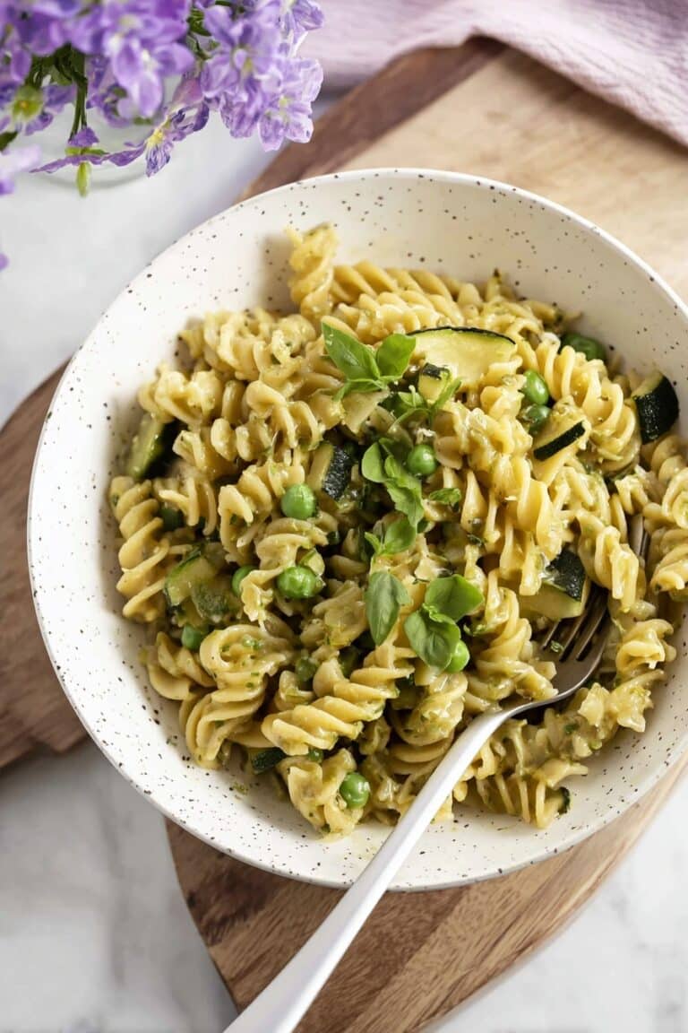 One Pot Creamy Pesto Pasta Recipe
