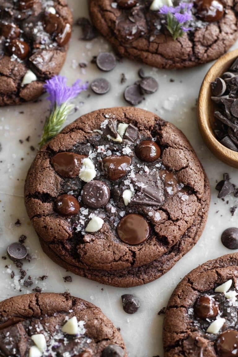 Double Chocolate Cookies and Cream Cookies Recipe
