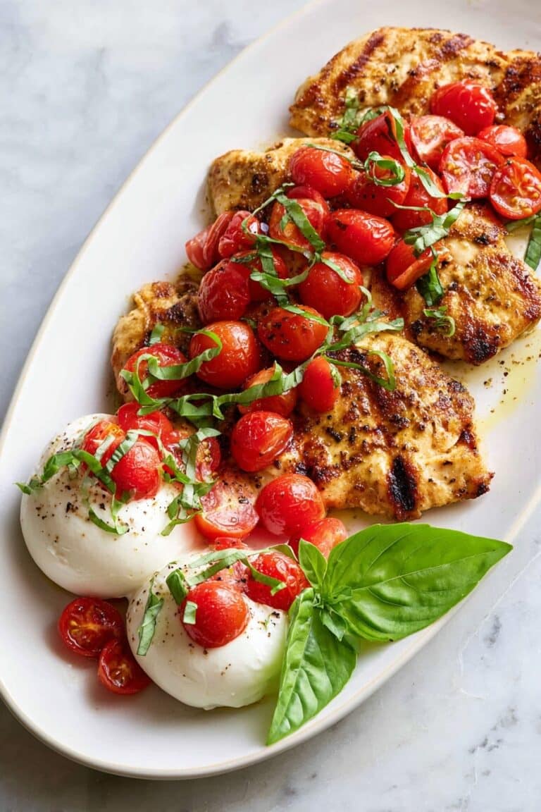 Tomato Basil Chicken with Burrata Recipe