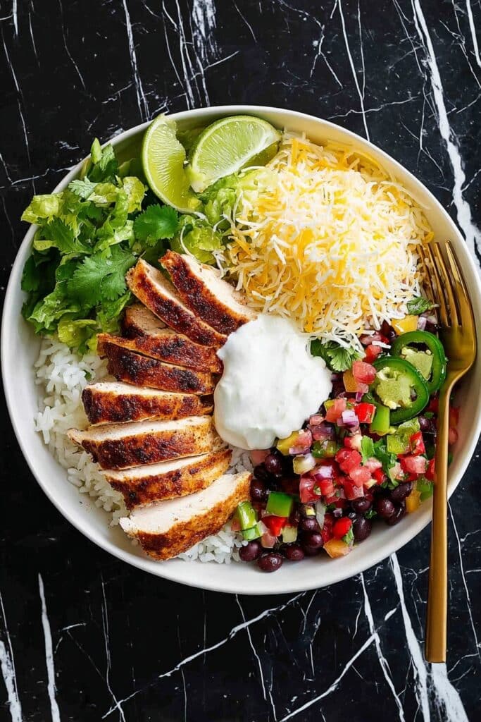 Air Fryer Chicken Burrito Bowl Recipe