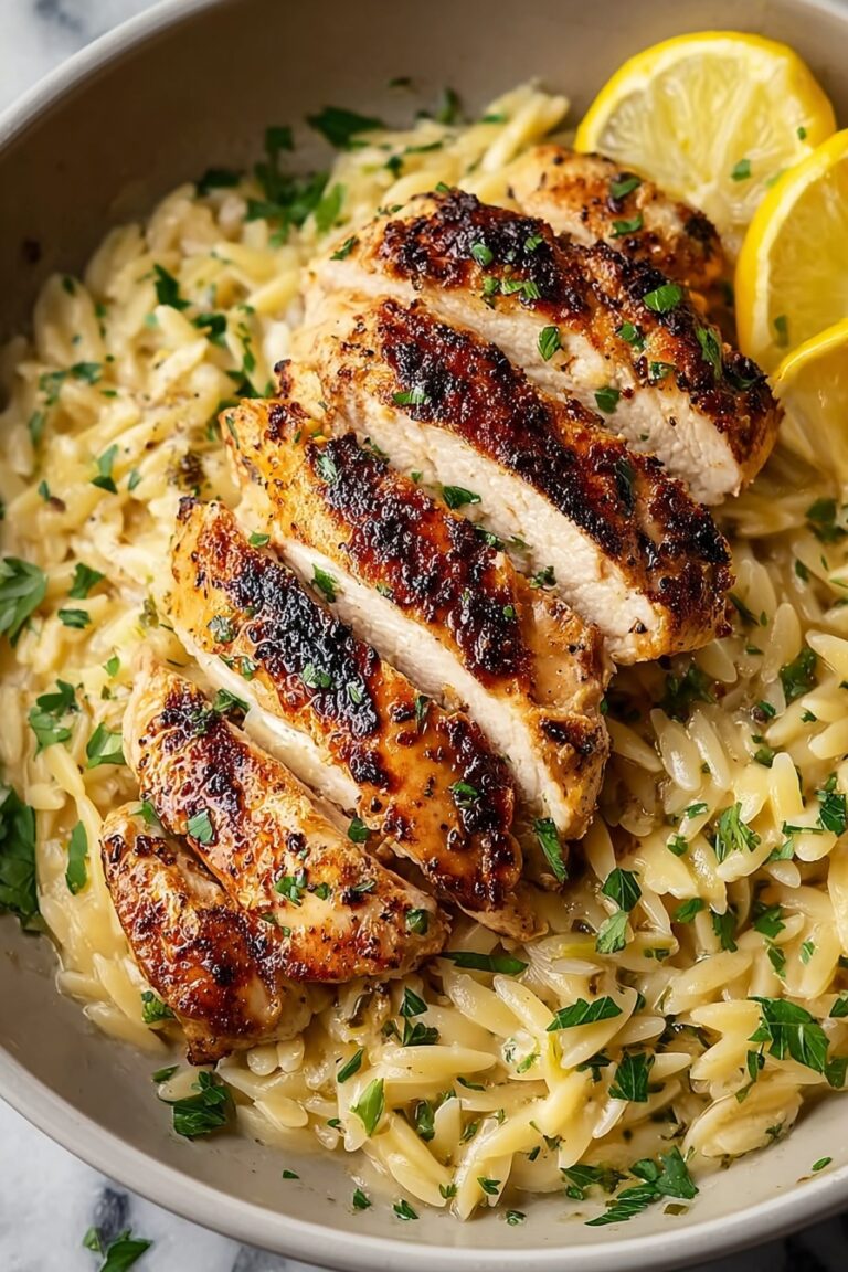 Creamy Lemon Chicken Orzo (One-Pot Dinner & So Addictive!) Recipe