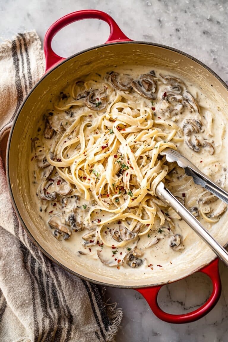 Creamy Mushroom Pasta Recipe