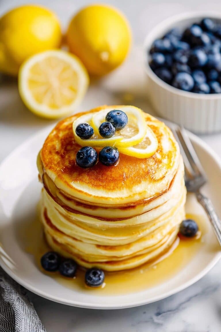 The BEST Lemon Ricotta Pancakes (Soft, Fluffy & Irresistible!) Recipe
