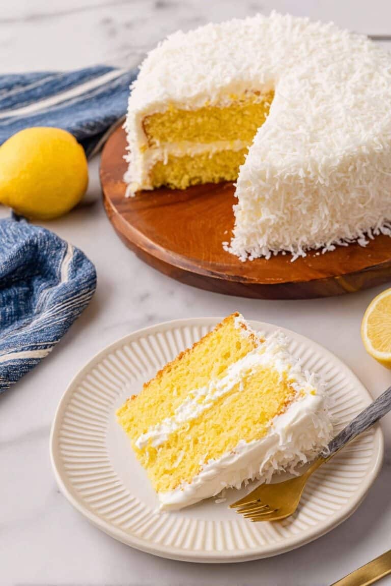 Easy Lemon Coconut Cake Recipe